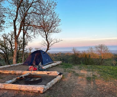 View of the campsite