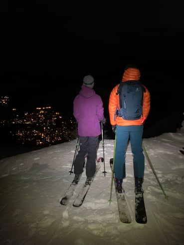 Alex on a night tour with his Freerider