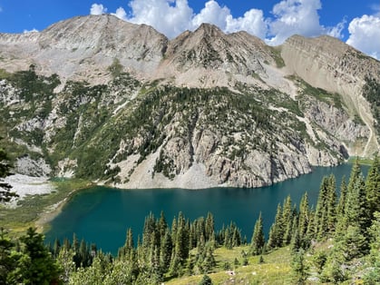 Snowmass Lake from above